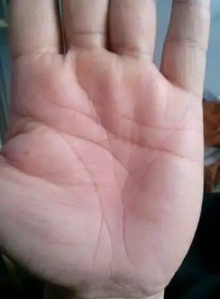 寿命比较关注,想看看自己的生命线,这位老者给人的第一印象就是很健康