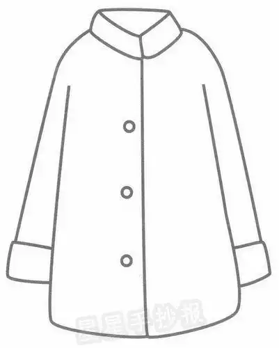 长外衣简笔画大衣简笔画画法