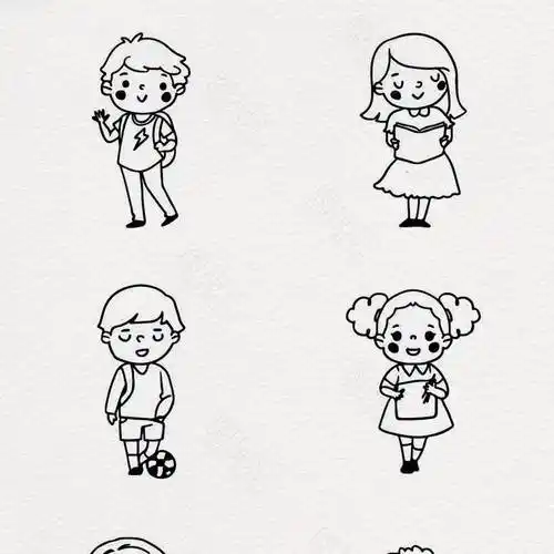 卡通人物简笔画 卡通人物简笔画q版