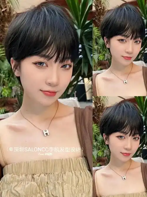 修饰脸型深圳salon chichi#深圳短发 #深圳剪发 #深圳日系短发 #发型