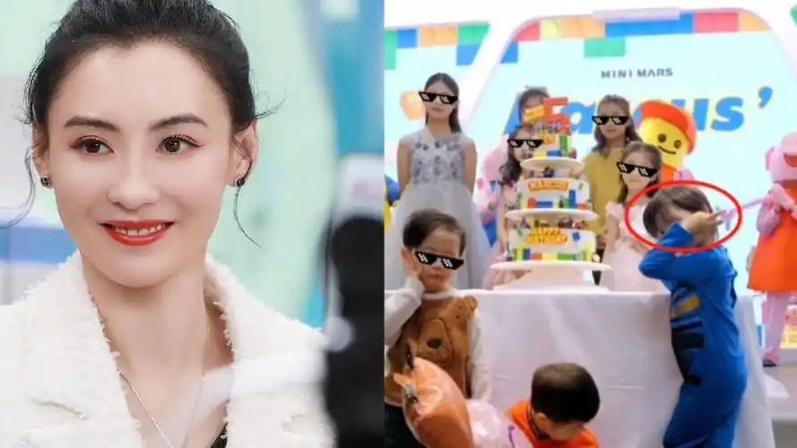 张柏芝包场为幼子庆生,5岁小儿子首曝正面照,颜值不输两位哥哥