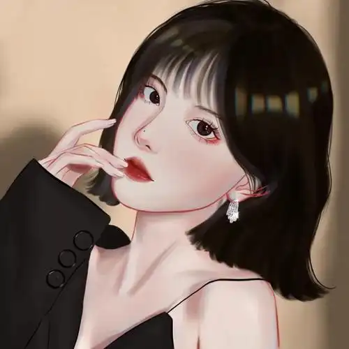 堆糖一婉手绘女生头像