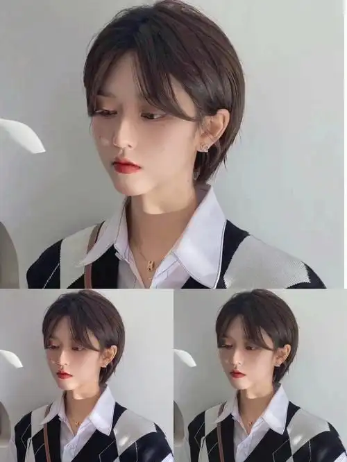 salon阿浪老师设计想剪短发发的女生可以参考这款发型~拯救大脸方脸