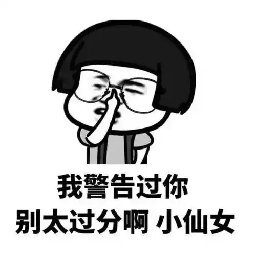 我警告过你别太过分啊小仙女qq表情包搞笑图片表情