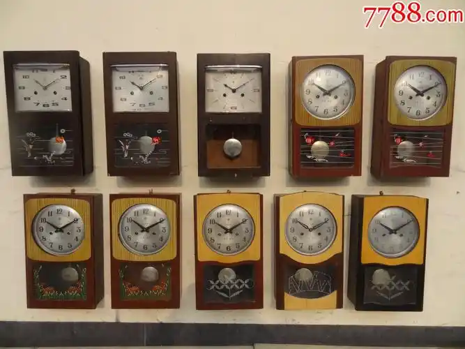 80年代烟台产北极星牌31天机械挂钟怀旧收藏老钟表_价格160元【书院