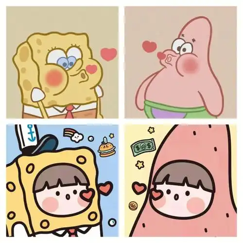 海绵宝宝派大星情侣头像系列
