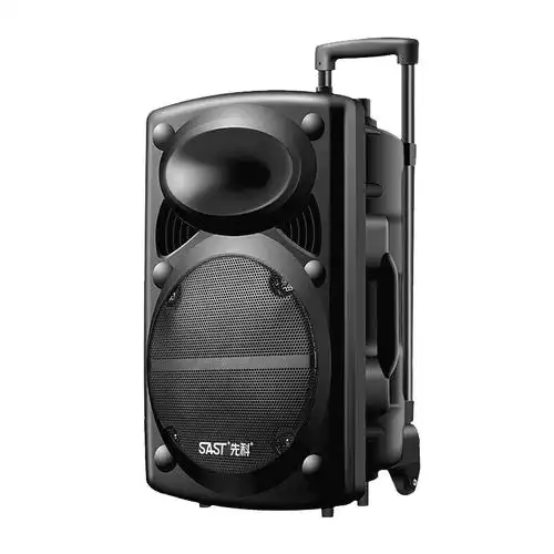 移动多媒体音响广场舞音响拉杆音箱户外音响黑色