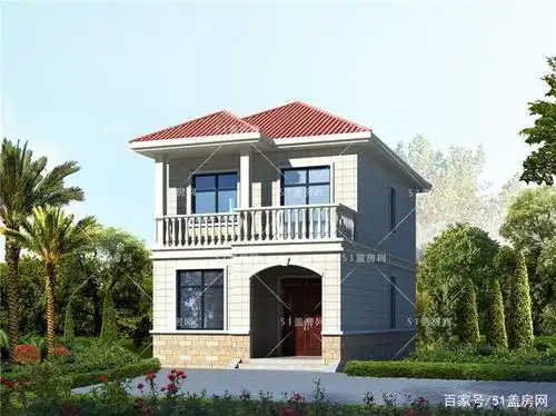 15万能建房?这款小面宽的85平米小户型农村二层小楼图给你答案!