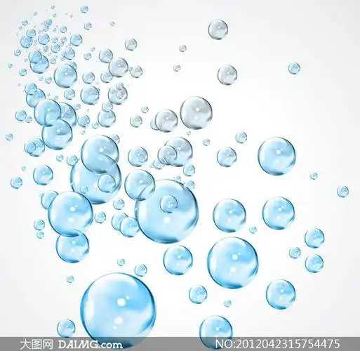 蓝色梦幻泡泡高清图片_大图网图片素材
