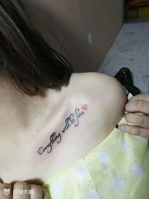 锁骨纹身_纹身图案手稿图片_傅聂辉的纹身作品集