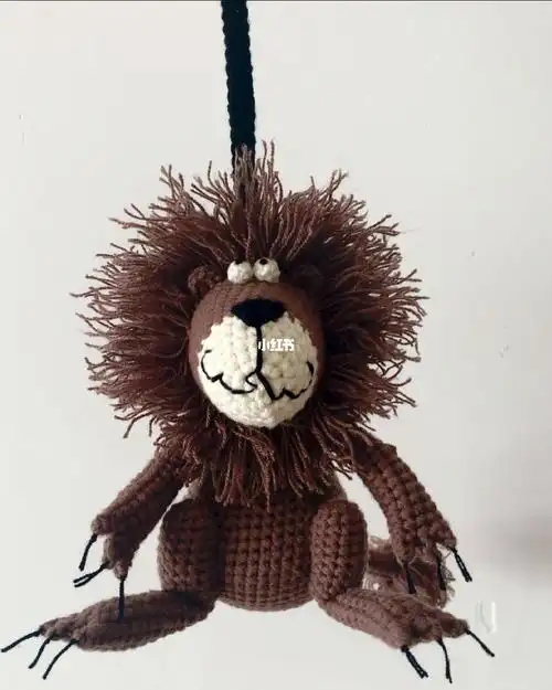 可爱的小狮子挂件玩偶