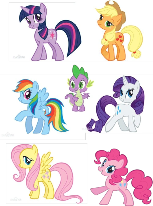 小马宝莉涂色画(附原彩图)