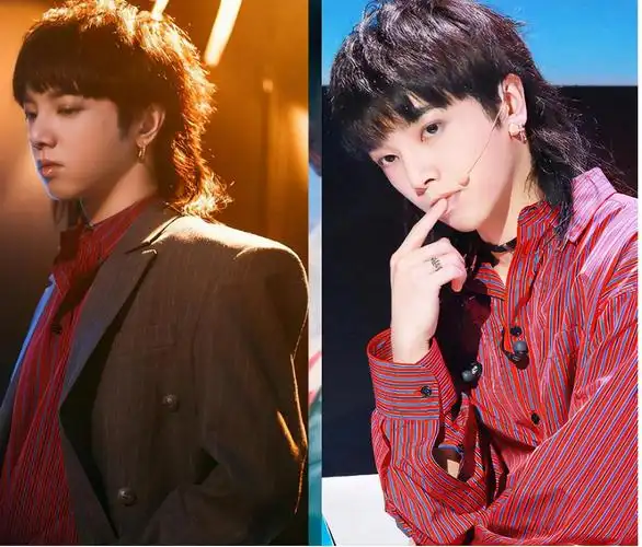 吴亦凡也不能少了~是野性狼发的感觉,又刚又帅的感觉.