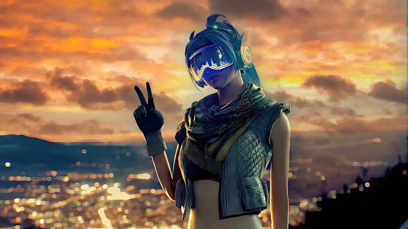 和平精英火箭少女cos #超高清画质 #科幻壁纸 - 抖音