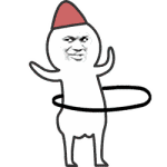 贱公公金馆长呼啦圈帽子得瑟搞笑gif动图_动态图_表情包下载_soogif