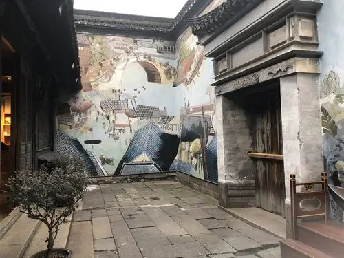 江南水乡特色墙绘