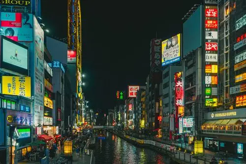 日本街头夜景纪实