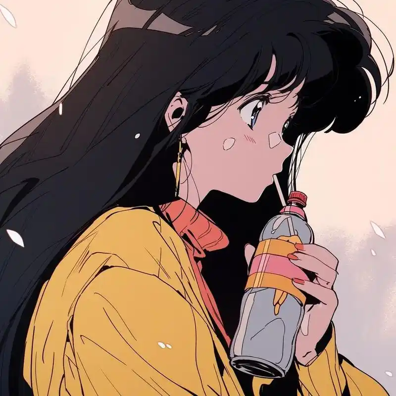 一组精选复古苏打女孩|旧漫头像|midjourney