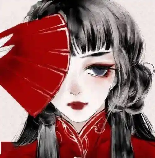 超级古风冷艳女生动漫头像_侵权_来自_网络