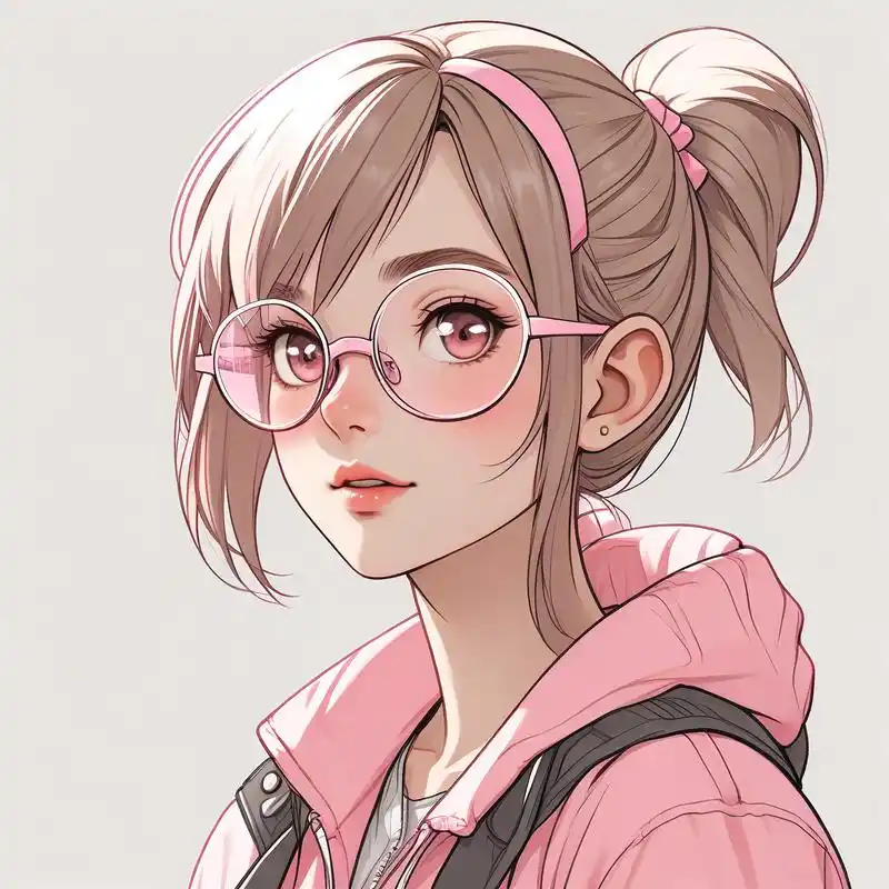 97眼镜控女生必备头像 哇～这组眼镜女生头像真的太有范儿了!