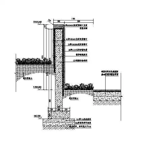 主入口特色景墙做法详图-图四下载源文件立即开通vip