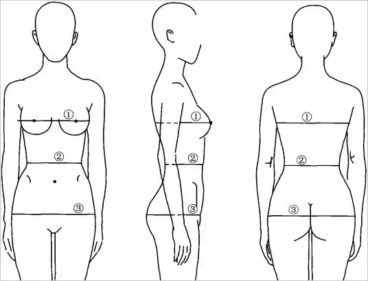 扩展资料三围测量方法1,胸围测量胸围时,身体一定要放松.