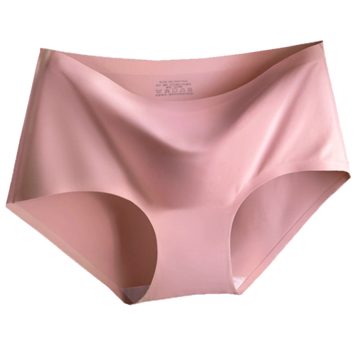 无痕内裤女冰丝一片式中腰女士性感舒适透气三角裤头纯色舒适夏季