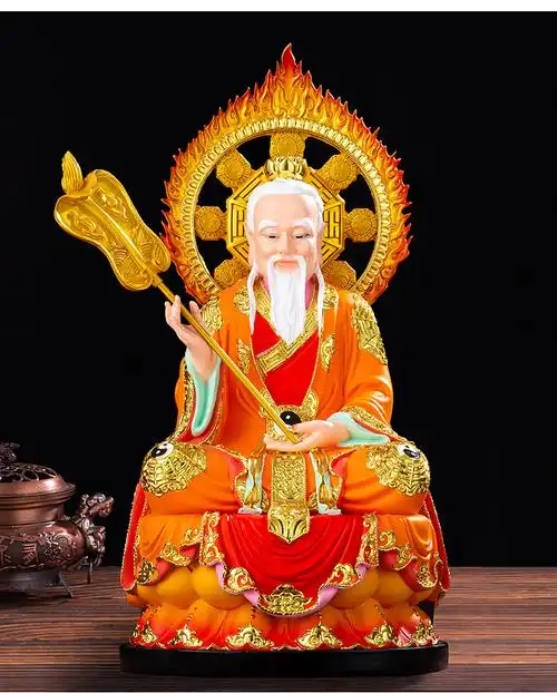 三清神像新款太上老君元始灵宝道德天尊店铺家用摆件道家祖师爷像 19