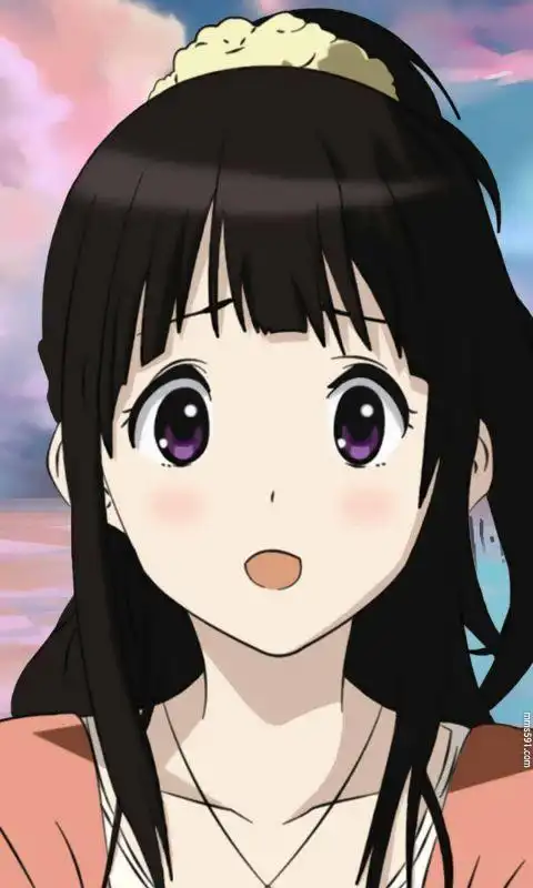 动漫冰菓我很好奇女主角黑长直千反田爱瑠手机壁纸图片集(8)