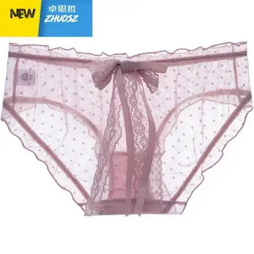 内裤女蕾丝低腰裆可爱少女低腰日系甜美女士三角裤头卓思哲