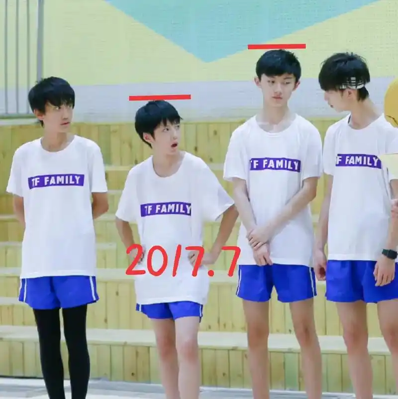 刘耀文的暴风式成长(和马哥的身高对比)