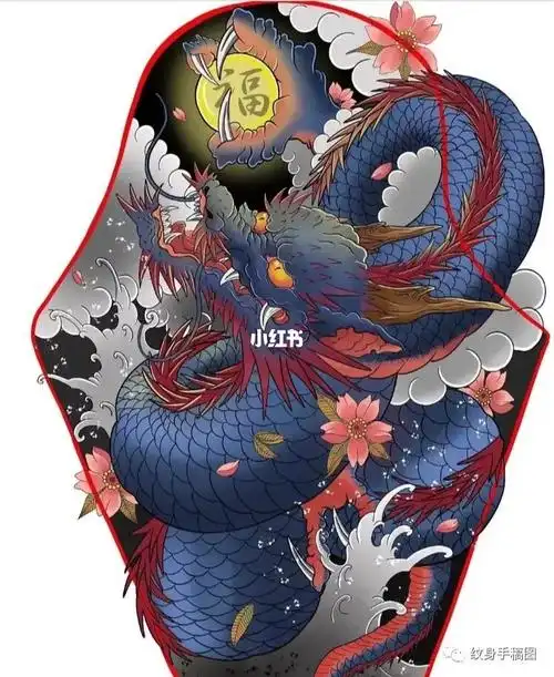 日式老传统纹身  #龙纹身  #纹身  #纹身是一门艺术