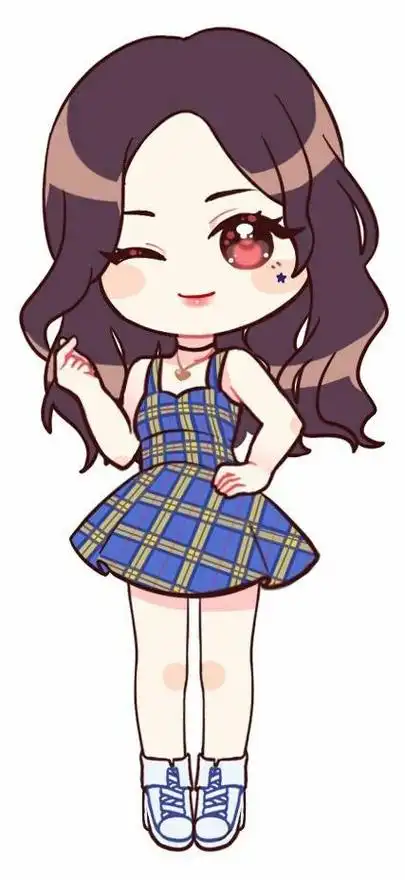 吴宣仪漫画版简笔画