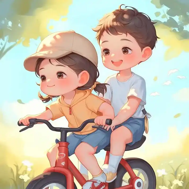 哥哥妹妹姐姐弟弟漫画卡通头像.#亲子头像 #萌娃漫画头像 # - 抖音