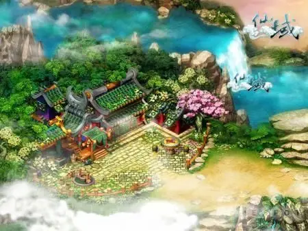 瑶池钓鱼为酌酒气盖天宫笑众仙