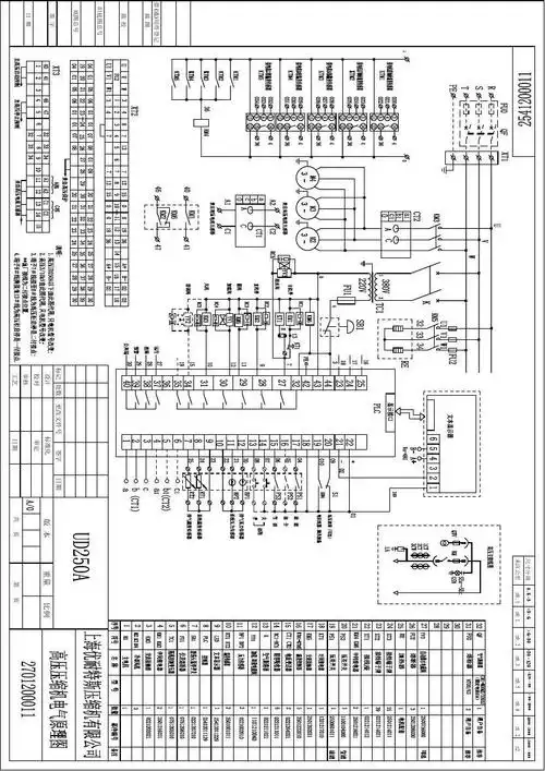 优耐特斯压缩机高压电气原理图