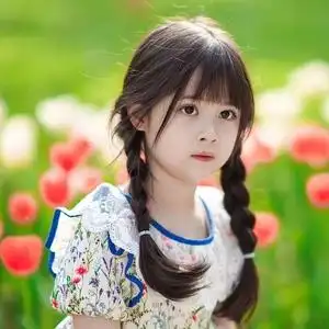 萌娃麻花辫儿童假发可爱俏皮女孩双马尾自然透气拍照道具整顶发套