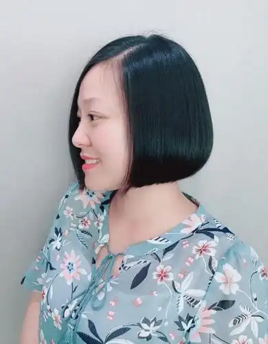 一边长一边短不等式短发,波波头图片-第2图,发型图片