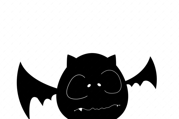 可爱手绘矢量万圣节小恶魔