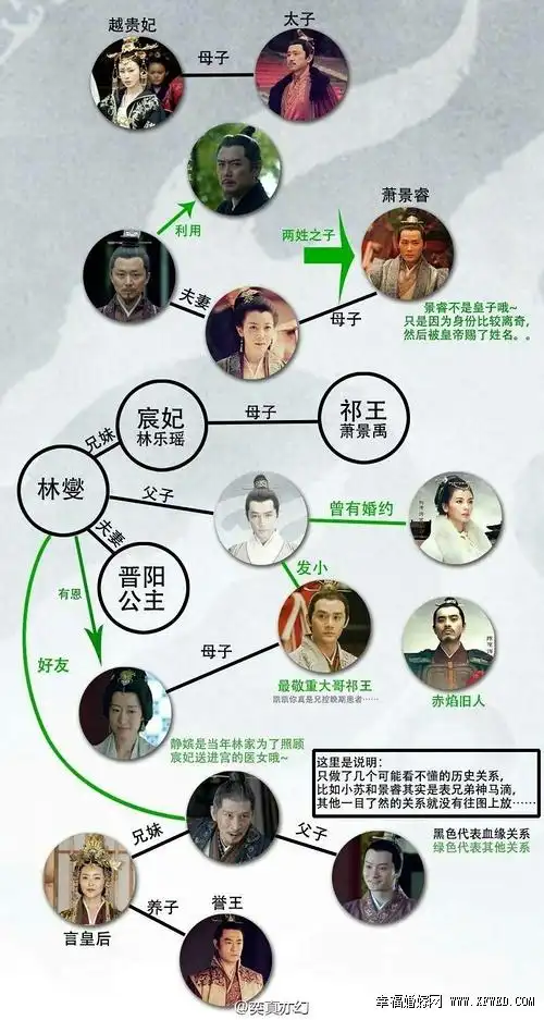 电视剧《琅琊榜》人物关系图及文字介绍