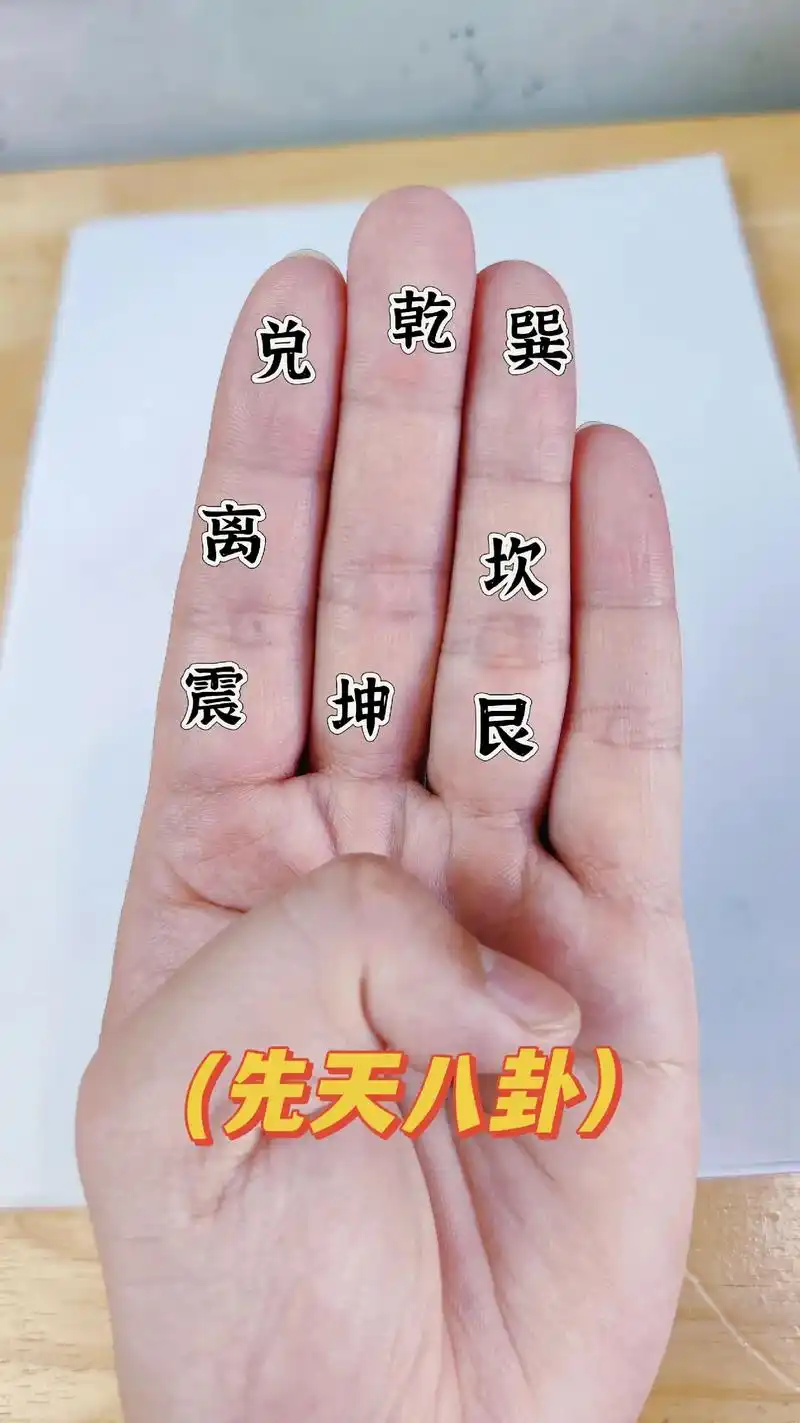 先天八卦,后天八卦,九宫,十天干,十二地支,你学会掐指了吗? - 抖音