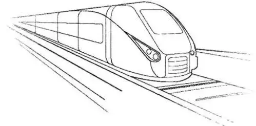 地铁的简笔画地铁的简笔画带颜色