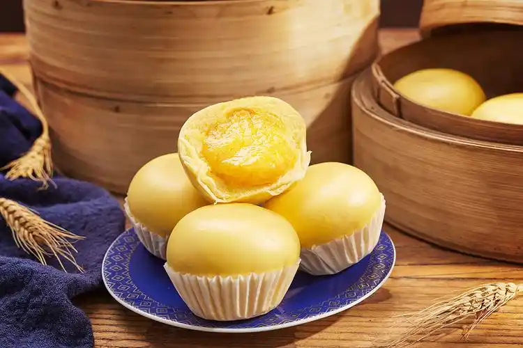 港式叉烧包广式早茶点心早餐速冻食品拍摄影拓文化