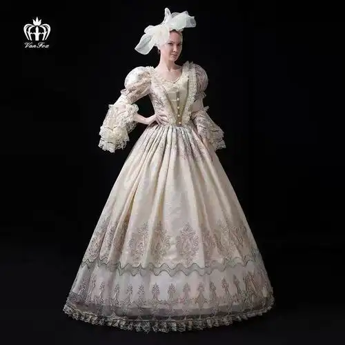 出租欧洲贵族宫廷长裙欧式晚宴礼服中世纪复古民族服装