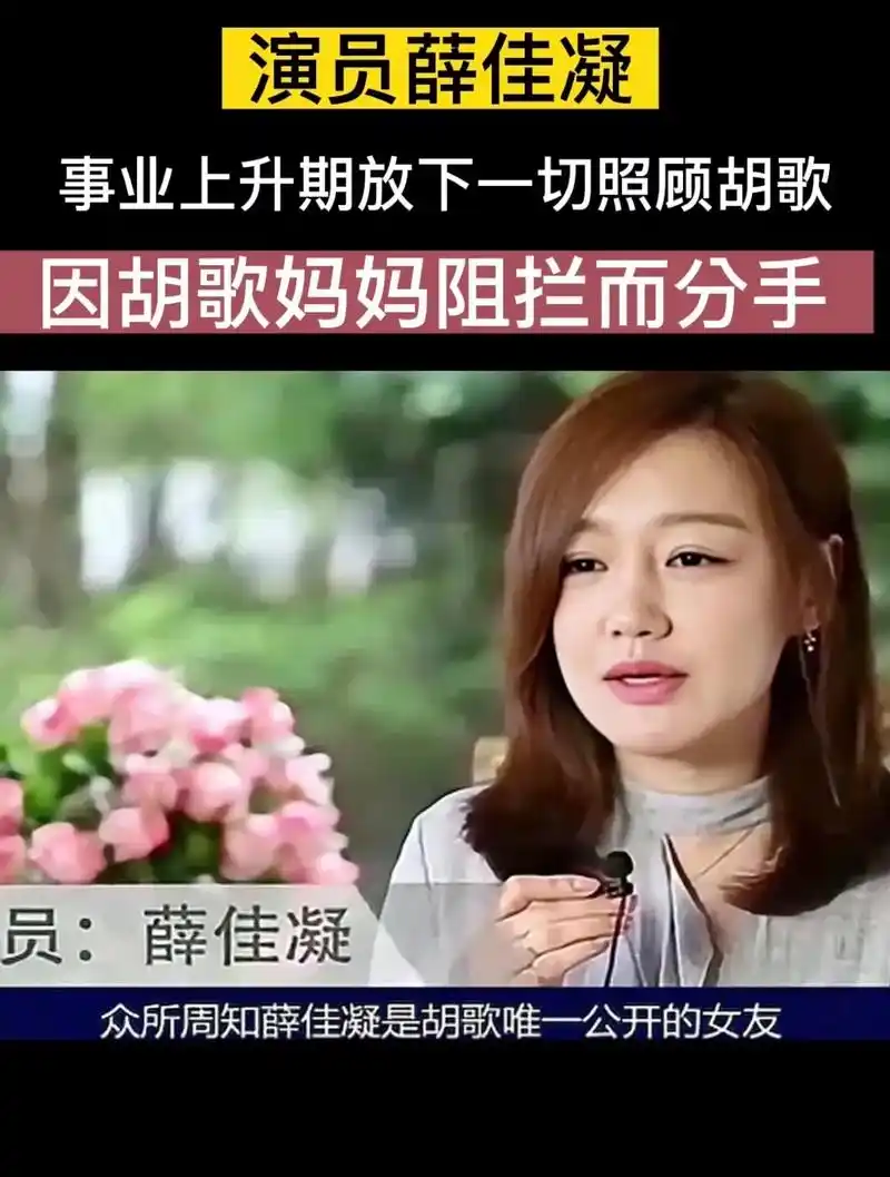 胡歌生女却很心疼薛佳凝.