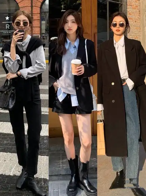 2021春季火了一种穿搭叫做毛衣衬衫高级大气太好看