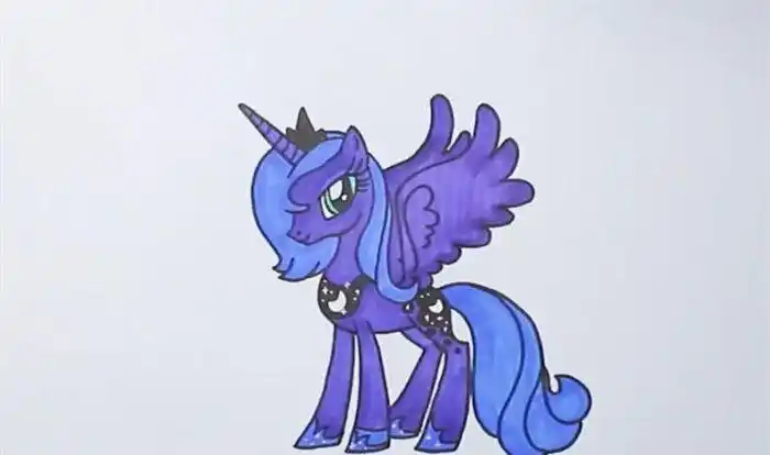 简笔画月亮公主颜色