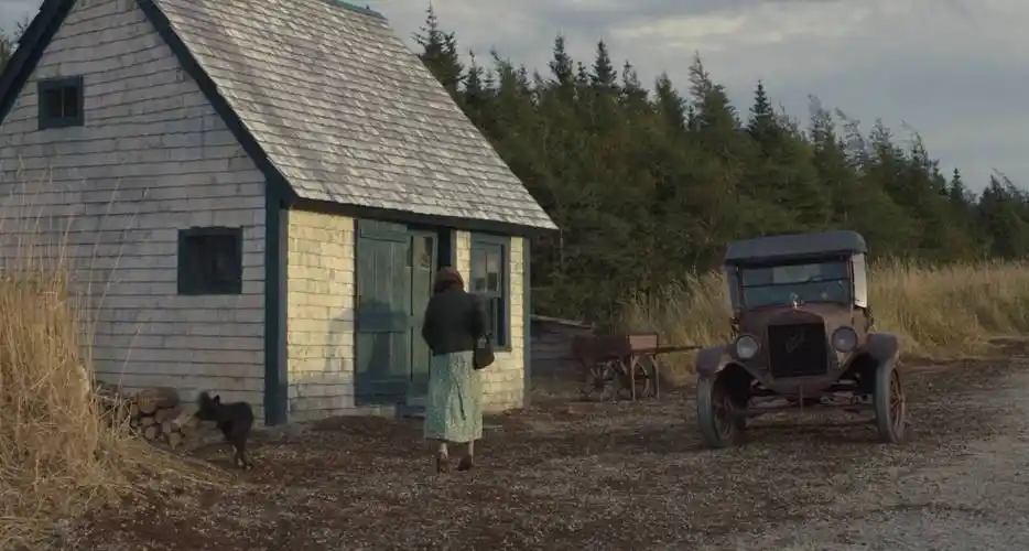 房子可不是什么海景别墅,而是路边的一个十几平米的独栋小屋.