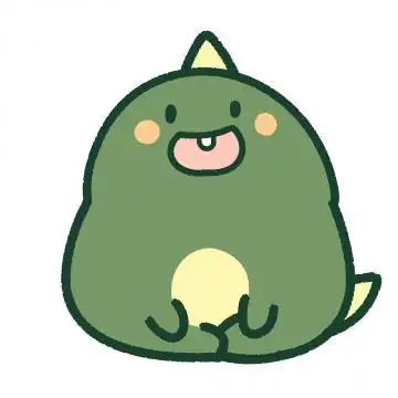 可爱q版小恐龙卡通手绘微信头像