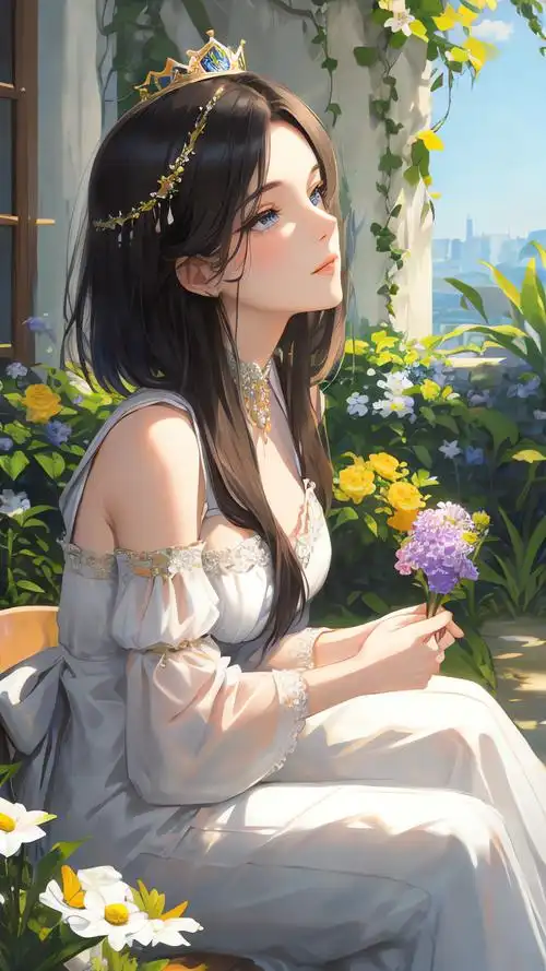 唯美少女创意绘画